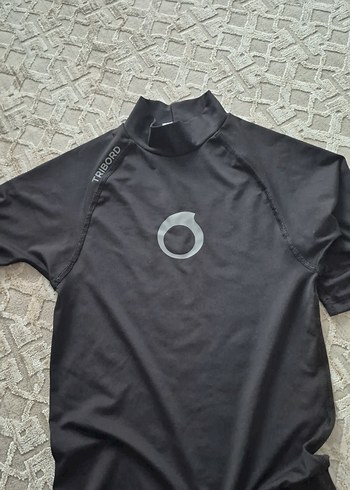 Yarım Kollu Siyah Spor Tişörtü - Görsel 2