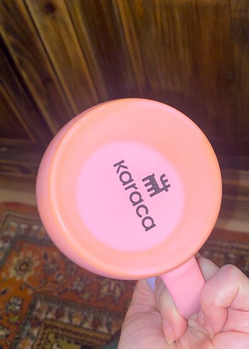 Pastel Mor-Pembe Seramik Kupa - Görsel 2