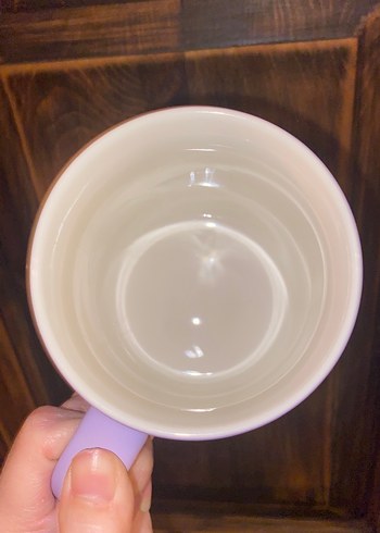 Pastel Mor-Pembe Seramik Kupa - Görsel 3