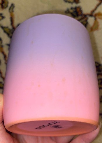 Pastel Mor-Pembe Seramik Kupa - Görsel 4