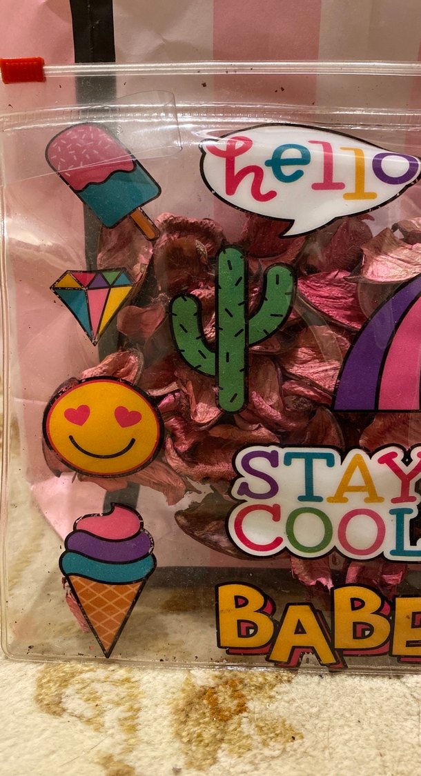 Renkli Pop Kültür Temalı Kadın Şeffaf Makyaj Çantası - Görsel 2