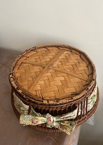 Kahverengi Vintage Ekmek Sepeti - Görsel 4