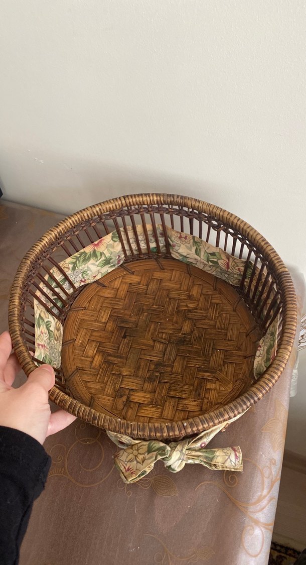 Kahverengi Vintage Ekmek Sepeti - Görsel 5