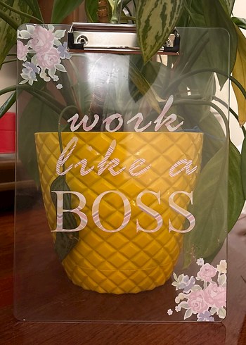 Şeffaf Boss Yazılı Sekreterlik - Görsel 2