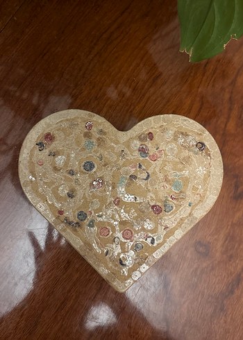 Ahşap Kalp Şeklinde Takı Kutusu - Görsel 2