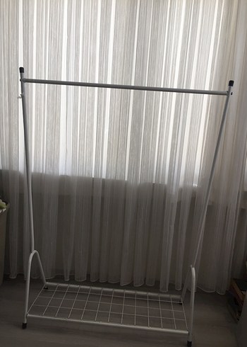 Ikea Beyaz Metal Ayaklı Askılık
