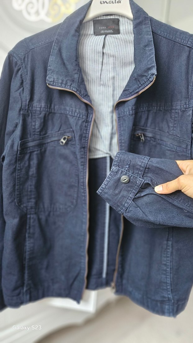 zara denim ceket - Görsel 4