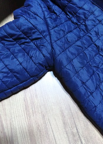 Koyu Mavi Bebek Polar Astarlı Kış Montu - Görsel 6