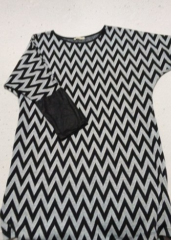 Uzun Kollu Siyah bayan tunik - Görsel 4