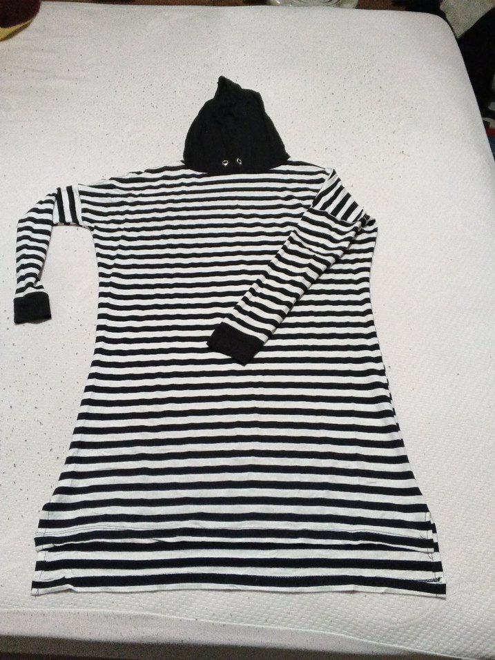 Uzun Kollu Siyah bayan tunik - Görsel 3