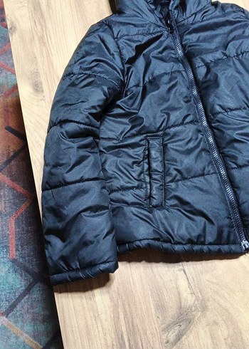 Erkek Siyah Fermuarlı Kışlık Mont - Görsel 4