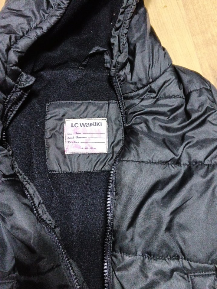 Erkek Siyah Fermuarlı Kışlık Mont - Görsel 2