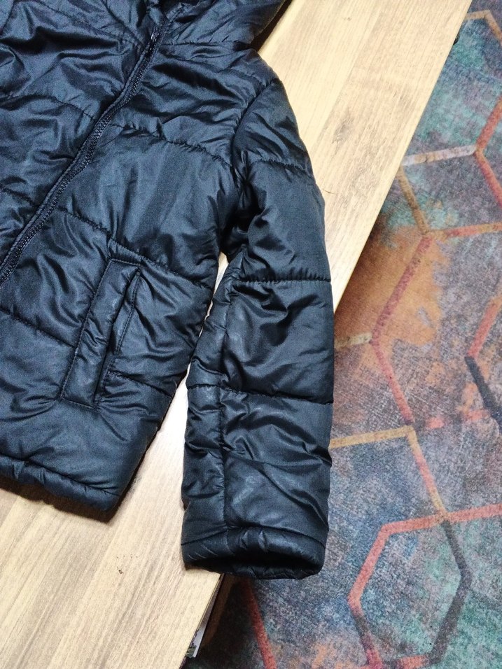 Erkek Siyah Fermuarlı Kışlık Mont - Görsel 3