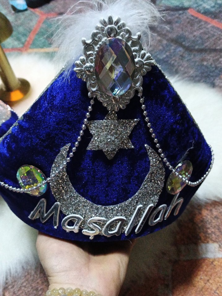 Renkli İşlemeli sünnet kına seti - Görsel 2