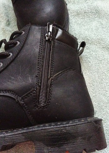 Siyah bayan Biker Botları Tokalı - Görsel 5