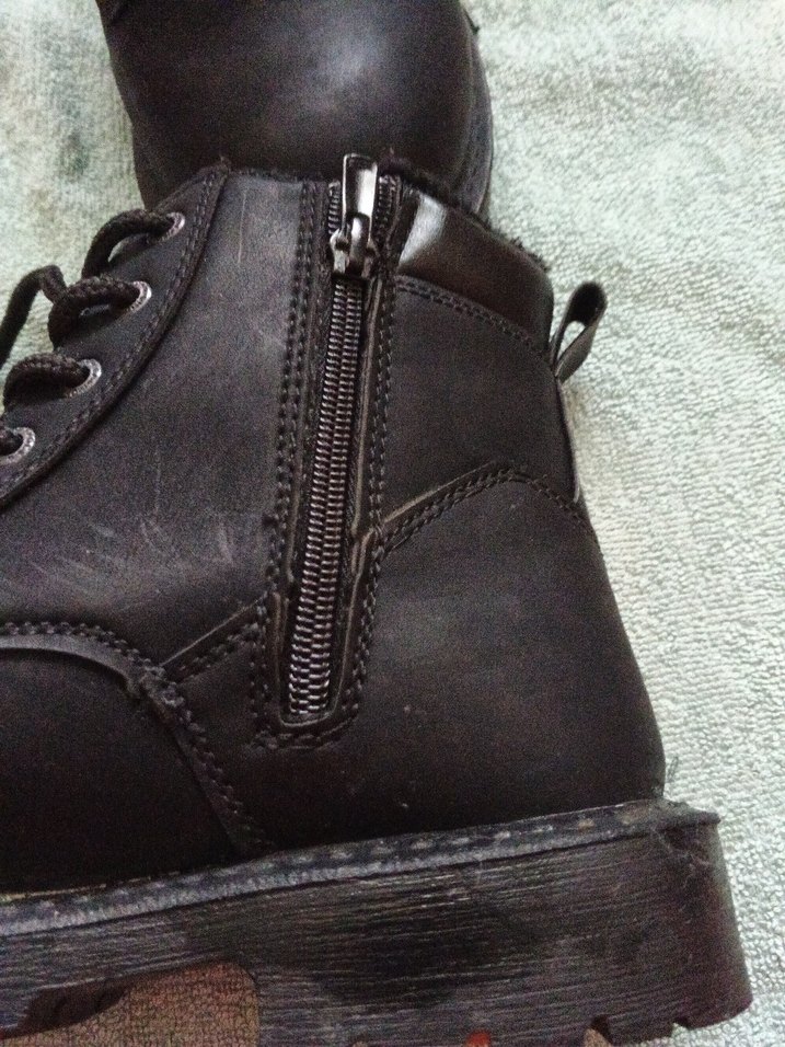 Siyah bayan Biker Botları Tokalı - Görsel 5