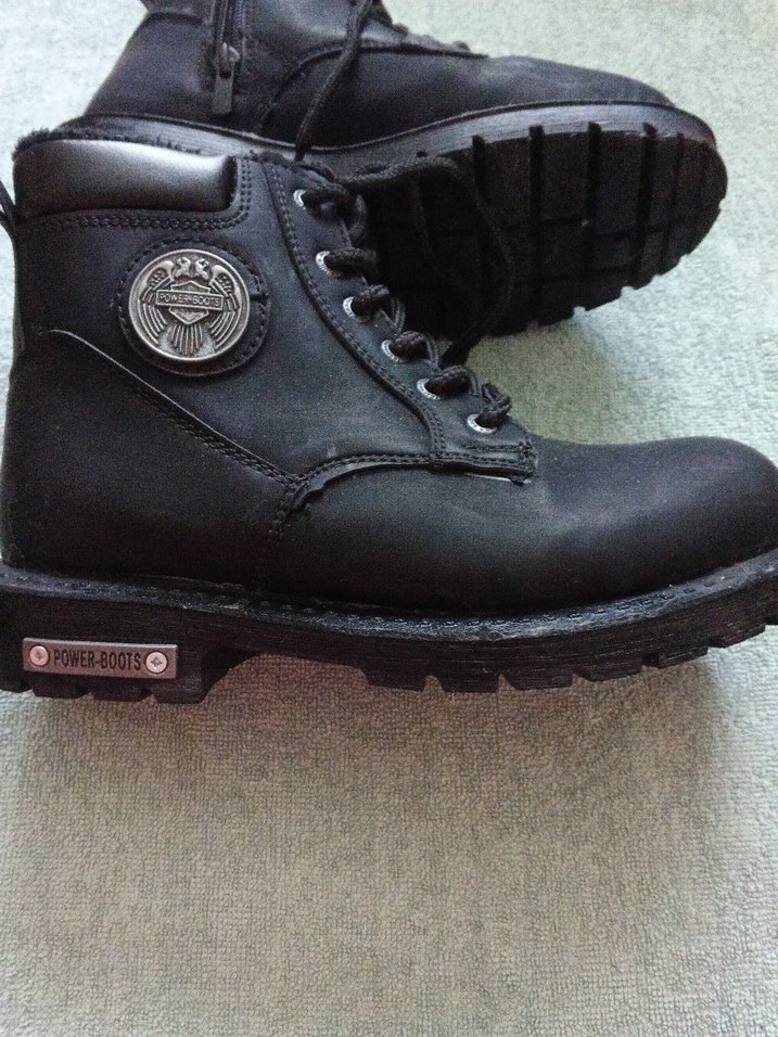 Siyah bayan Biker Botları Tokalı - Görsel 2