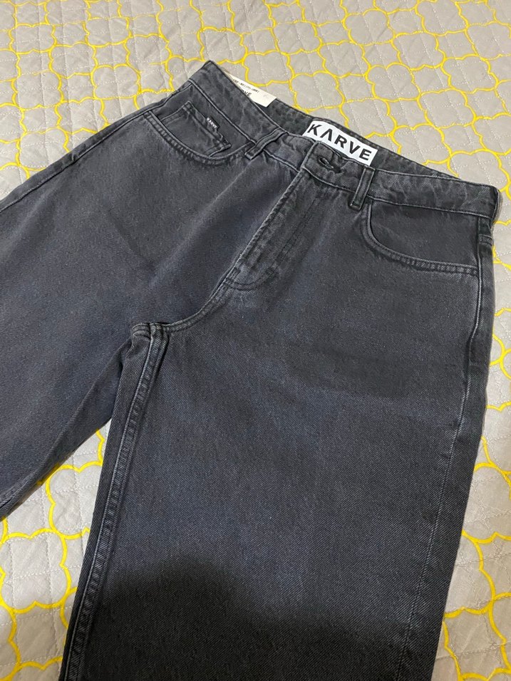 Gri Kadın Kot Pantolon - Görsel 2