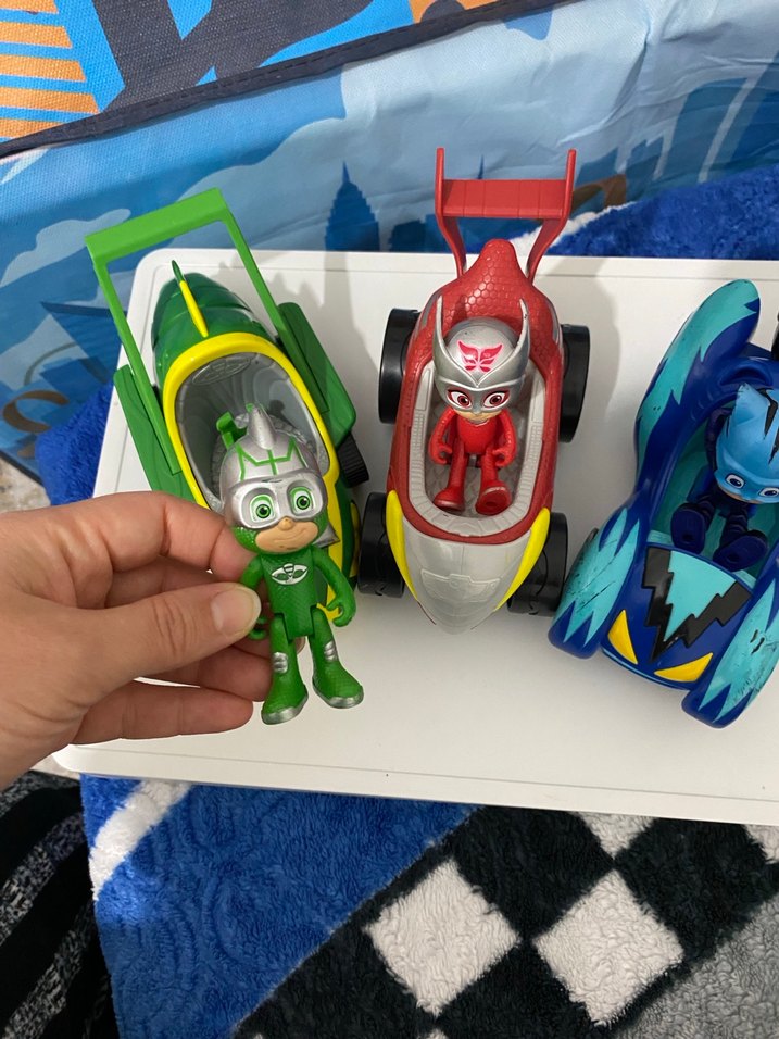 Pijamaskeliler Orjinal 3 lü araba seti - Görsel 3