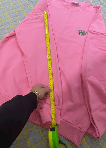 Orjinal marka Pembe Kadın Sweatshirt, Bisiklet Yaka, Rahat Kesim - Görsel 13