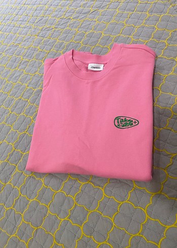 Orjinal marka Pembe Kadın Sweatshirt, Bisiklet Yaka, Rahat Kesim - Görsel 7