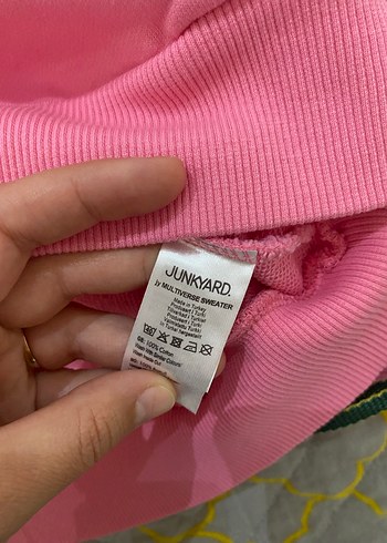 Orjinal marka Pembe Kadın Sweatshirt, Bisiklet Yaka, Rahat Kesim - Görsel 11