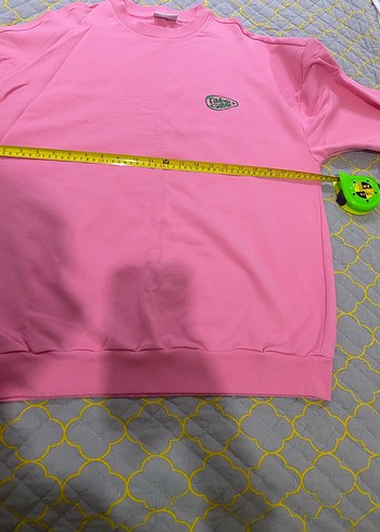 Orjinal marka Pembe Kadın Sweatshirt, Bisiklet Yaka, Rahat Kesim - Görsel 12