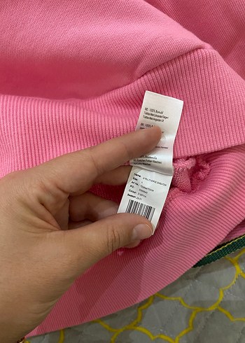Orjinal marka Pembe Kadın Sweatshirt, Bisiklet Yaka, Rahat Kesim - Görsel 10