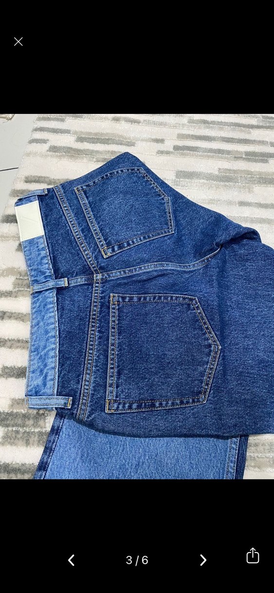 Orjinal marka çift renkli jean - Görsel 5