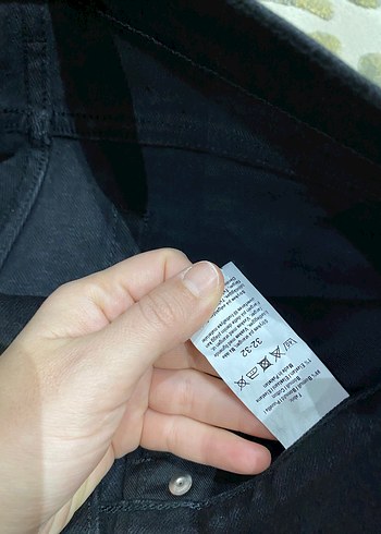 Orjinal Siyah Fermuarlı erkek jean Pantolon - Görsel 2