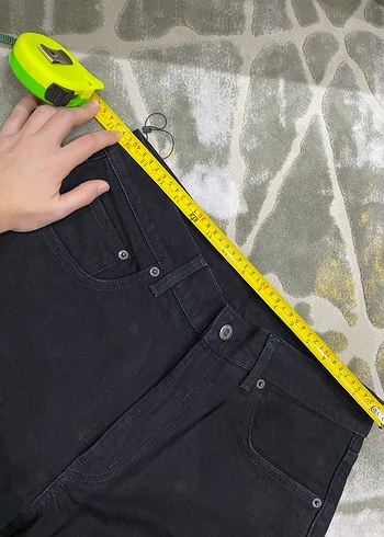 Orjinal Siyah Fermuarlı erkek jean Pantolon - Görsel 4