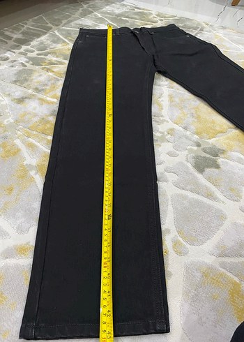 Orjinal Siyah Fermuarlı erkek jean Pantolon - Görsel 6