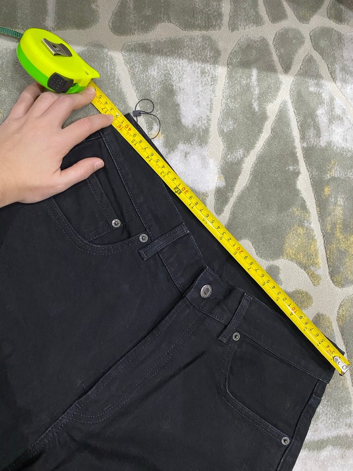 Orjinal Siyah Fermuarlı erkek jean Pantolon - Görsel 4