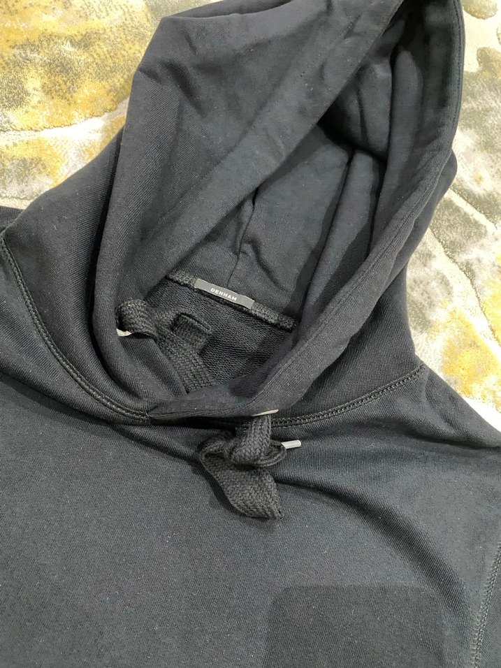 Orjinal marka Siyah Kapüşonlu Kadın Sweatshirt - Görsel 4