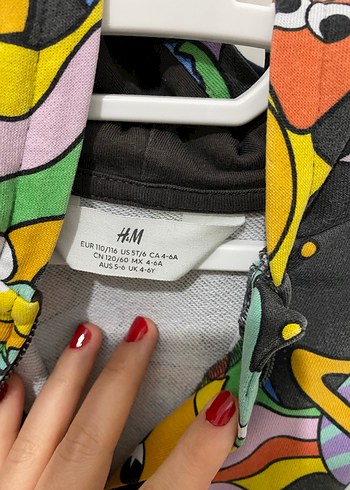 H&M fermuarlı hırka ve kapüşonlu sweatshirt - Görsel 2