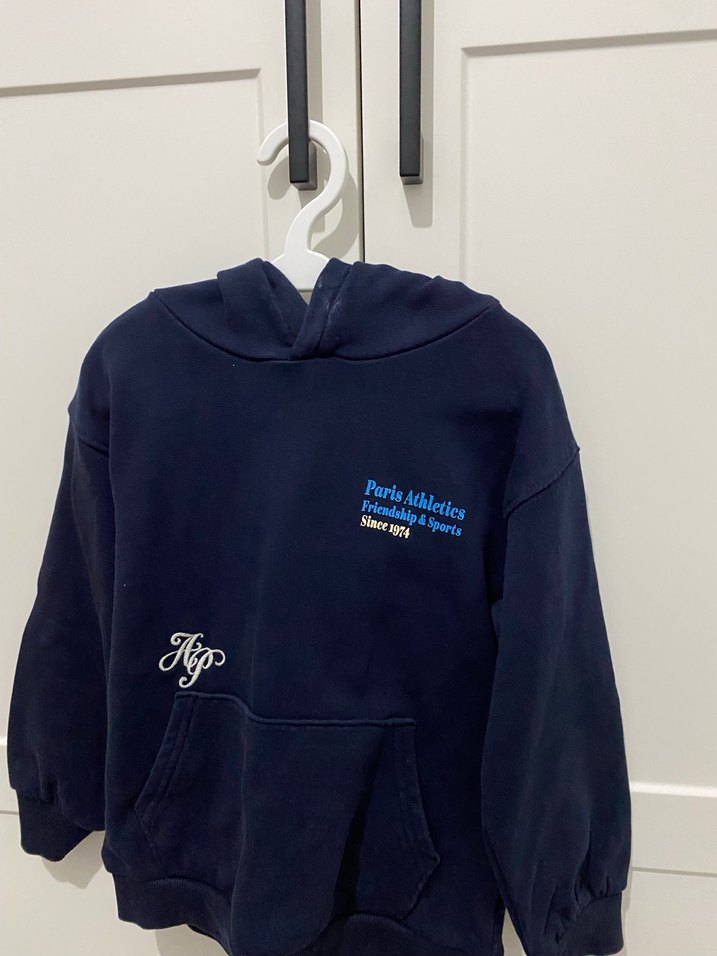 H&M fermuarlı hırka ve kapüşonlu sweatshirt - Görsel 3