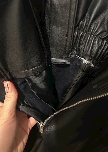 Siyah Deri tulum - Görsel 4