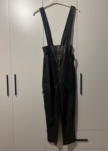 Siyah Deri tulum - Görsel 2