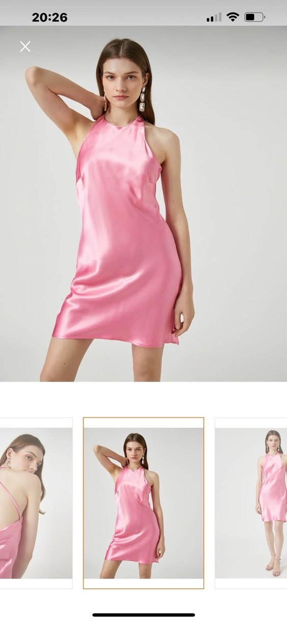 Sırt detaylı mini elbise - Görsel 2