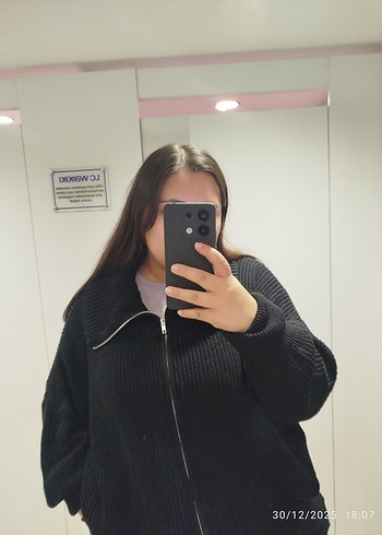 Siyah Fermuarlı Kadın Denim Ceket - Görsel 4