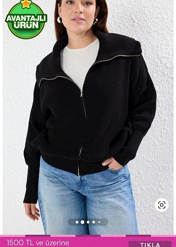 Siyah Fermuarlı Kadın Denim Ceket - Görsel 2