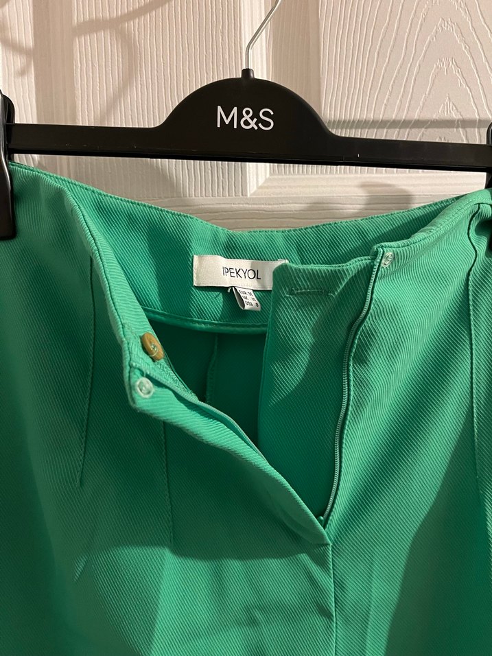 İpekyol Yeşil Kadın Kumaş Pantolon - Görsel 4