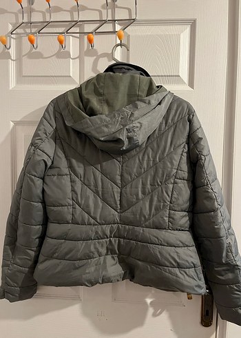 ZARA Gri Kısa Fermuarlı Kadın Mont - Görsel 2