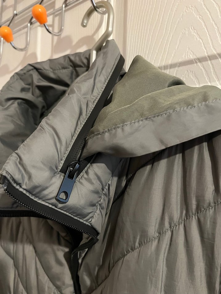 ZARA Gri Kısa Fermuarlı Kadın Mont - Görsel 4