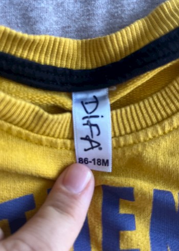 Erkek Çocuk Sarı Renkli Baskılı Sweatshirt - Görsel 3