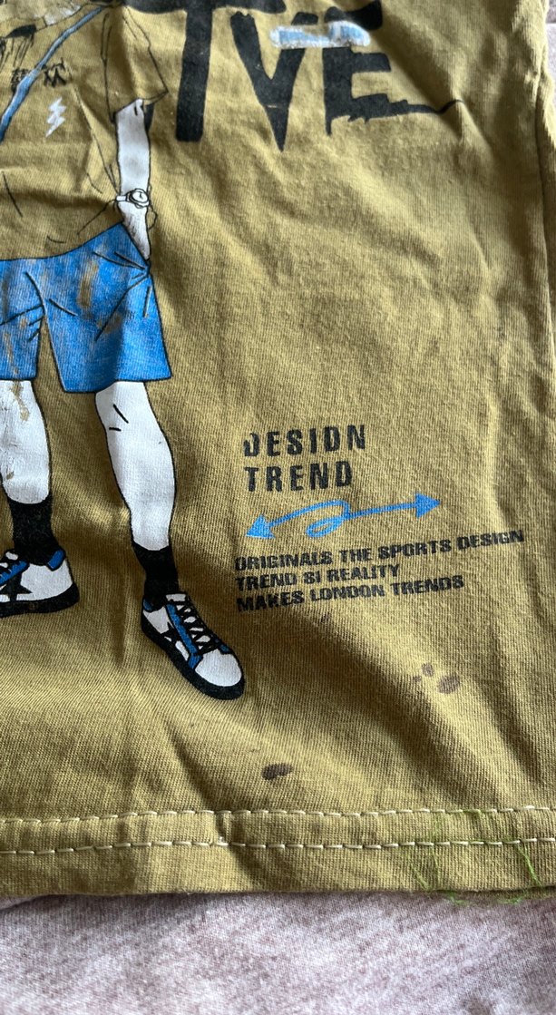 Erkek Çocuk Yeşil Baskılı Kısa Kollu Tişört - Görsel 2