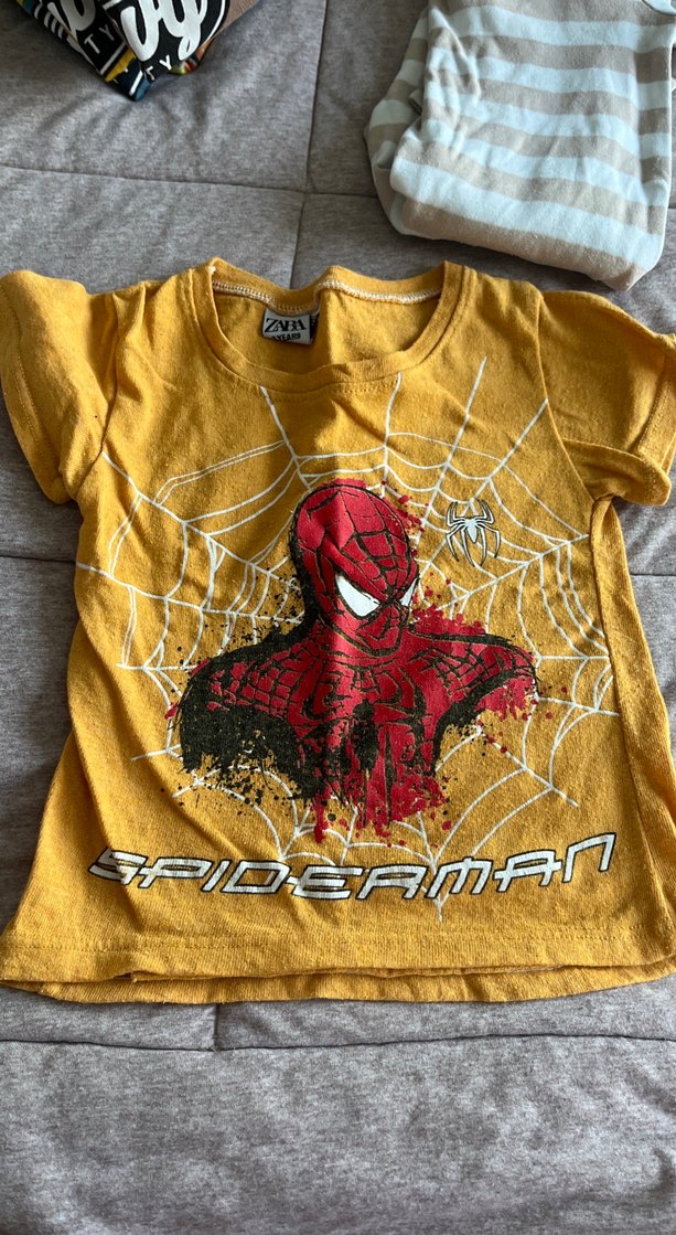 Erkek Çocuk Yeşil Baskılı Kısa Kollu Tişört - Görsel 3