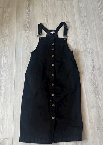 Twist Siyah Denim Elbise