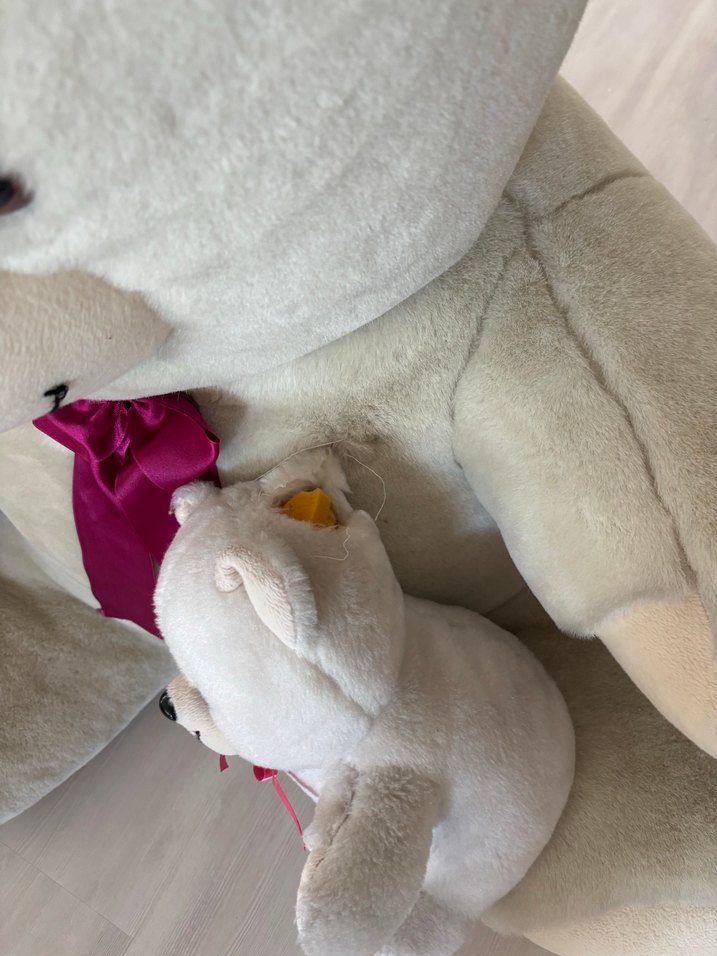 Gri Peluş Ayı Oyuncak - Görsel 2