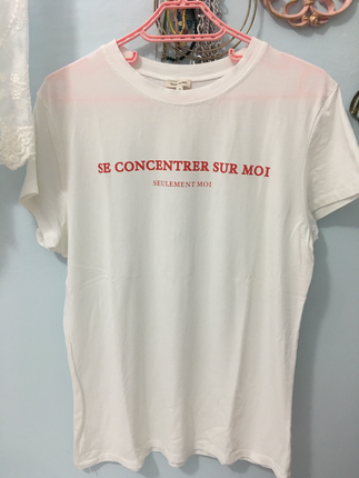 River Island beyaz baskılı t shirt